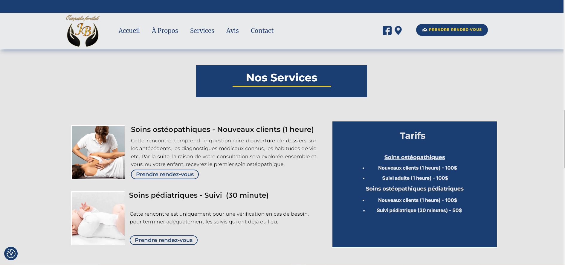 Image de la page avec SEO